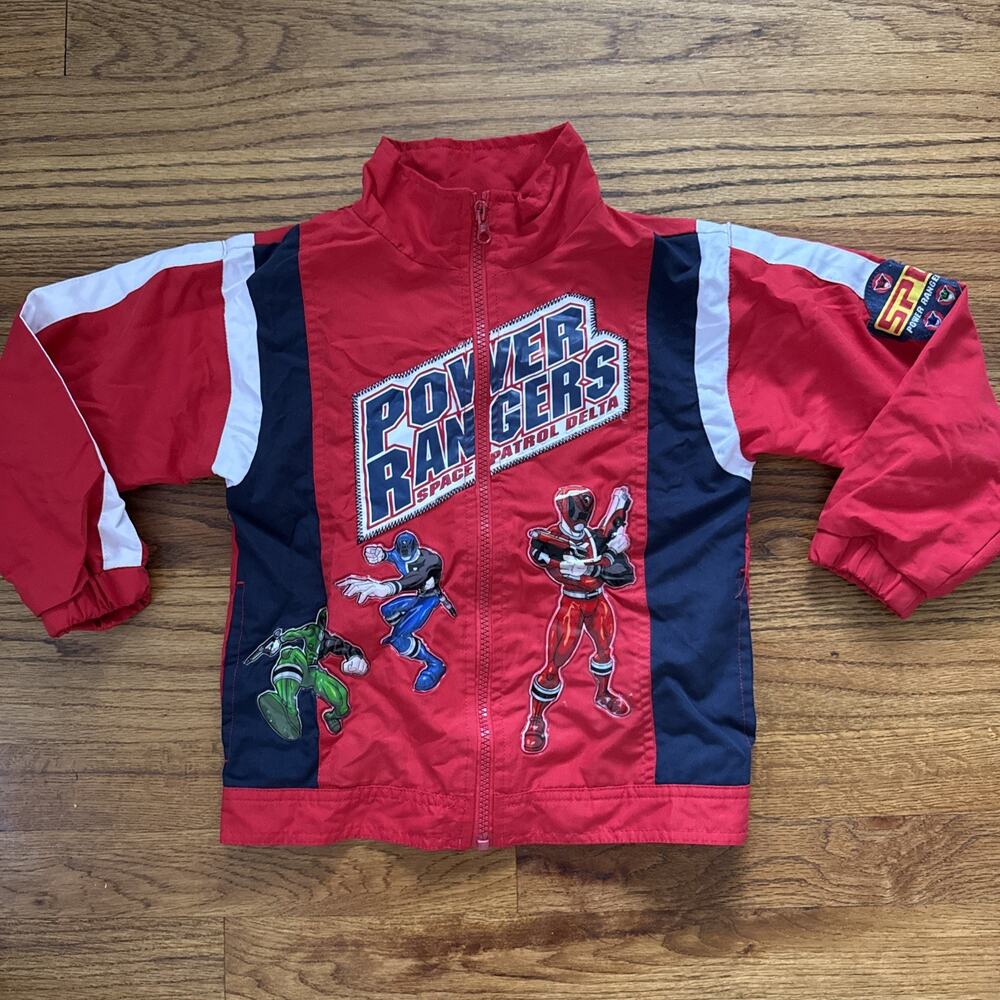 Vintage Power Rangers S.P.D. Kids Windbreaker Jacket Size 4T (4 Years) Y2K C26